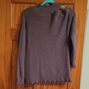 Maurices Deep Purple Turtleneck Sweater